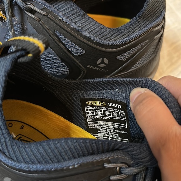 New KEEN Flint II Sport Utility Shoe Navy/Steel Grey Size 10 - Picture 9 of 13